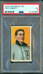 Fred Abbott #NNO Baseball Cards 1909 T206 Sovereign 350 Prices