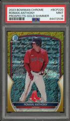 Roman Anthony [Gold Shimmer] #BCP-71 Baseball Cards 2023 Bowman Chrome Prospects Prices