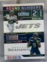 Breece Hall, Kenneth Walker III [Silver] #RN-HW Football Cards 2022 Panini Contenders Round Numbers Prices