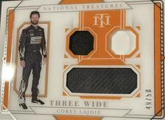 Corey LaJoie #TW-CL Racing Cards 2021 Panini National Treasures NASCAR Three Wide Prices