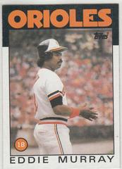 Eddie Murray #30 Baseball Cards 1986 Topps Prices