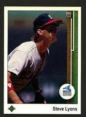 Steve Lyons #224 Baseball Cards 1989 Upper Deck Prices