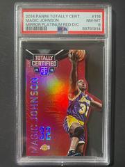 Magic Johnson [Mirror Platinum Red Die Cut] Basketball Cards 2014 Panini Totally Certified Prices