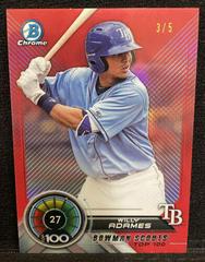 Willy Adames [Red Refractor] #BTP-27 Baseball Cards 2018 Bowman Scouts' Top 100 Prices