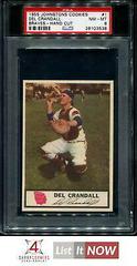 Del Crandall [Hand Cut] Baseball Cards 1955 Johnston Cookies Braves Prices