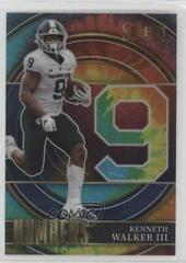 Kenneth Walker III [Tie Dye] #SNKW Football Cards 2022 Panini Select Draft Picks Numbers Prices