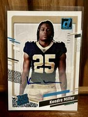 Kendre Miller [Autograph] #22 Football Cards 2023 Panini Donruss Rated Rookies Portrait Prices