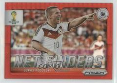 Lukas Podolski [Red Prizm] #11 Soccer Cards 2014 Panini Prizm World Cup Net Finders Prices