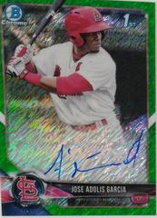 Jose Adolis Garcia [Green Shimmer] #CPA-BW Baseball Cards 2018 Bowman Chrome Prospects Autographs Prices
