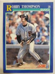 Robby Thompson #26 Baseball Cards 1991 Score Prices