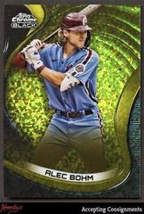 Alec Bohm [Gold Mini Diamond] #76 Baseball Cards 2022 Topps Chrome Black Prices