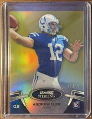 Andrew Luck [Gold Refractor] Football Cards 2012 Bowman Sterling Prices