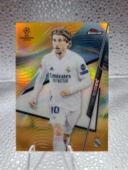 Luka Modric [Orange Refractor] Soccer Cards 2020 Topps Finest UEFA Champions League Prices