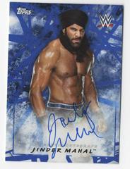 Jinder Mahal [Blue] Wrestling Cards 2018 Topps WWE Road To Wrestlemania Autographs Prices