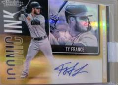 Ty France [Spectrum Gold] Baseball Cards 2022 Panini Absolute Iconic Ink Autographs Prices