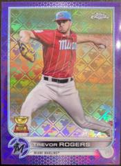 Trevor Rogers [Purple] #3 Baseball Cards 2022 Topps Chrome Logofractor Prices