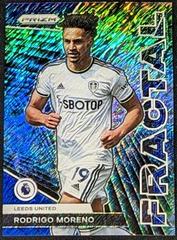 Rodrigo Moreno [Blue Shimmer] #18 Soccer Cards 2022 Panini Prizm Premier League Fractal Prices