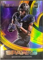 Quentin Johnston [Gold] #SPR-QJ Football Cards 2023 Panini Select Draft Picks Sparks Prices