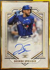 George Springer #DCFA-GSP Baseball Cards 2022 Topps Definitive Framed Autograph Collection Prices