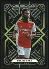 Bukayo Saka [Electric Etch Yellow] Soccer Cards 2021 Panini Obsidian Prices