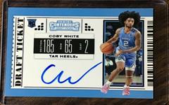 Coby White [Autograph] #58 Basketball Cards 2019 Panini Contenders Draft Picks Prices