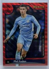 Phil Foden [Red Wave] Soccer Cards 2021 Topps Merlin Chrome UEFA Prices