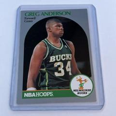 Greg Anderson Basketball Cards 1990 Hoops Prices
