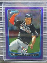 Giancarlo Stanton [Purple Refractor] #5 Baseball Cards 2012 Bowman Chrome Prices