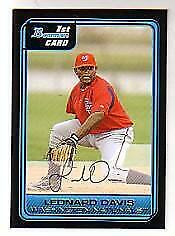 Leonard Davis #B109 Baseball Cards 2006 Bowman Prospects Prices