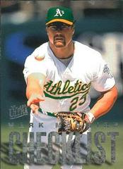 Mark McGwire Baseball Cards 1997 Ultra Checklists Prices