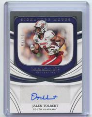 Jalen Tolbert #RA-JTO Football Cards 2022 Panini Immaculate Collegiate Rookie Autographs Prices
