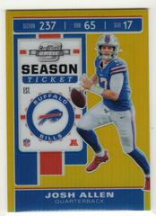 Josh Allen [Gold] #3 Football Cards 2019 Panini Contenders Optic Prices