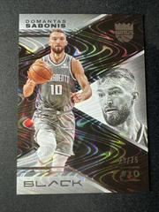 Domantas Sabonis [Silver] #4 Basketball Cards 2022 Panini Black Prices