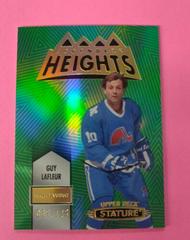 Guy Lafleur [Green] #LH-18 Hockey Cards 2021 Upper Deck Stature Legendary Heights Prices