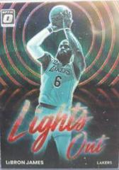 LeBron James [Red Wave] #6 Basketball Cards 2022 Panini Donruss Optic Lights Out Prices