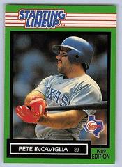 Pete Incaviglia Baseball Cards 1989 Kenner Starting Lineup Prices