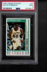 David Robinson #77 Basketball Cards 1991 Panini Sticker Prices