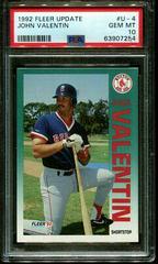 John Valentin #U-4 Baseball Cards 1992 Fleer Update Prices