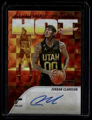 Jordan Clarkson [Red] Basketball Cards 2023 Panini Hoops Hot Signature Prices