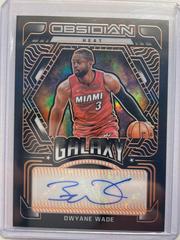 Dwyane Wade [Orange] Basketball Cards 2021 Panini Obsidian Galaxy Autographs Prices