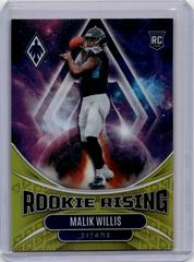 Malik Willis [Yellow] #RIS-2 Football Cards 2022 Panini Phoenix Rookie Rising Prices