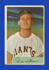 Dave Williams #9 Baseball Cards 1954 Bowman Prices