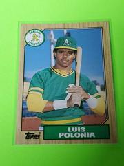 Luis Polonia #96T Baseball Cards 1987 Topps Traded Prices