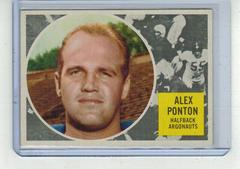 Alex Ponton #73 Football Cards 1960 Topps CFL Prices
