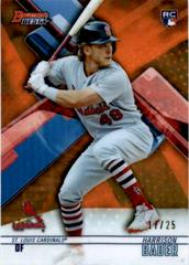 Harrison Bader [Orange Refractor] Baseball Cards 2018 Bowman's Best Prices