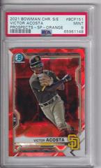 Victor Acosta [SP Orange] #BCP-151 Baseball Cards 2021 Bowman Chrome Sapphire Prospects Prices