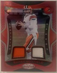 Baker Mayfield [Red] #4 Football Cards 2021 Panini Certified Gamers Mirror Prices
