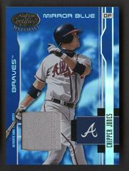 Chipper Jones [Mirror Blue] #13 Baseball Cards 2003 Leaf Certified Materials Prices