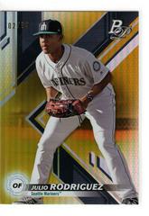 Julio Rodriguez [Gold] #TOP-63 Baseball Cards 2019 Bowman Platinum Top Prospects Prices