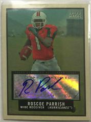 Roscoe Parrish [Autograph] #137 Football Cards 2009 Topps Magic Prices